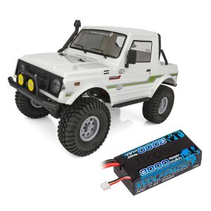 Team Associated 1/10 Enduro Bushido Brushed Trail Truck RTR, Lipo Combo White