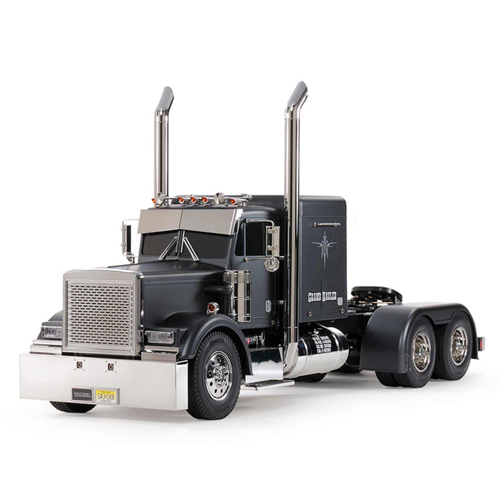 Tamiya 1/14 Grand Hauler 10X8 Semi Tractor Kit, Matte Black