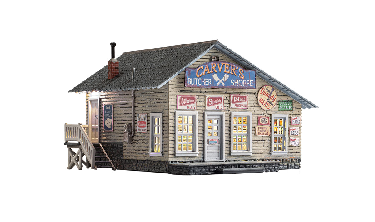 Woodland Scenics Carver's Butcher Shoppe Assembled