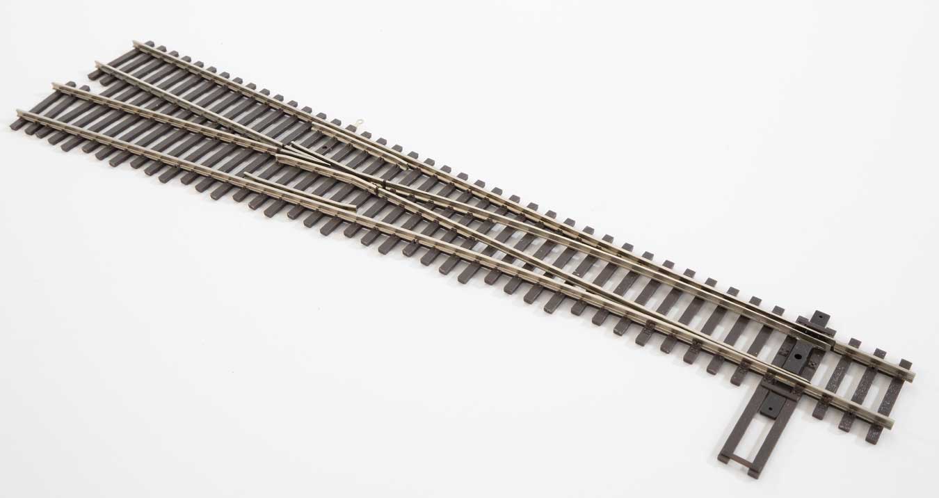 WalthersTrack Code 100 Nickel Silver DCC-Friendly #6 Turnout Left Hand