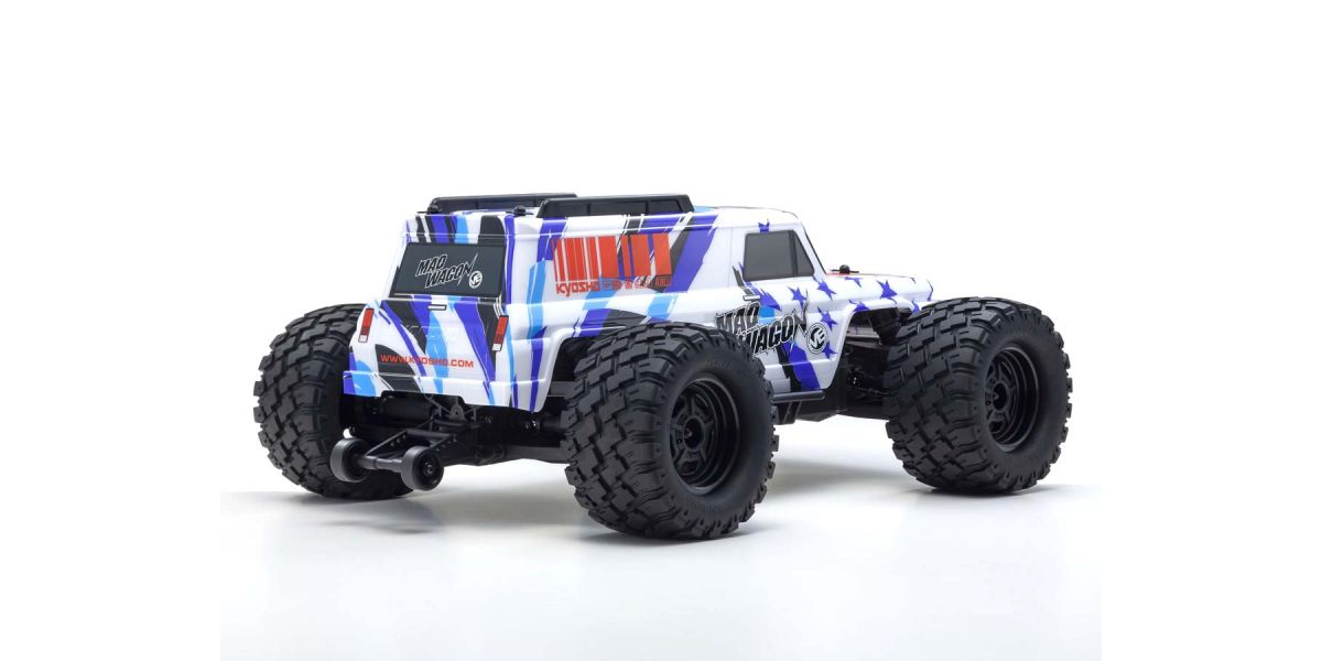 Kyosho 1980 Mad Wagon 1/10 4WD RTR Brushless Monster Truck Blue - Image 3
