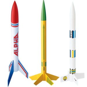 Estes AVG Bulk Pack of 12 Model Rockets, E2X (Alpha, Viking, Generic)