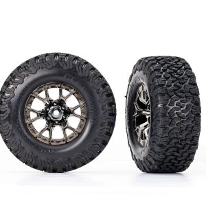 Traxxas T&W Black Chrome Wheel BFG AT TA KO2 2WD Front