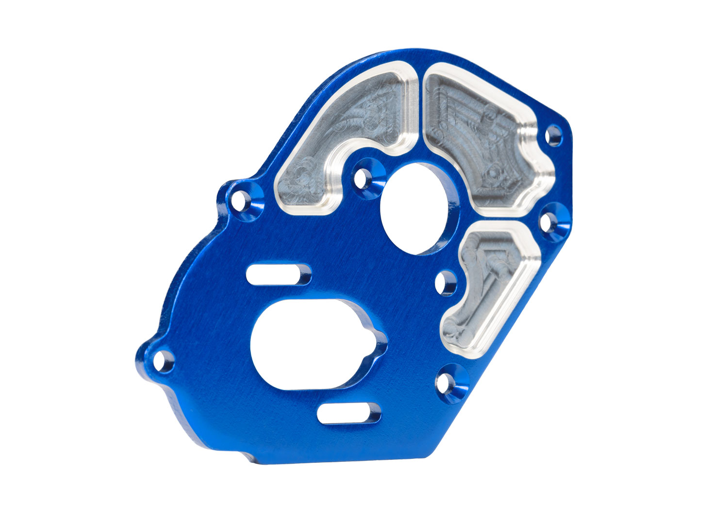 Traxxas PLATE MOTOR BLUE 4MM MACH
