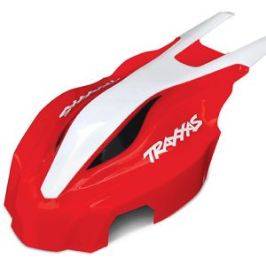 Traxxas CANOPY FRONT RED/WHITE ATON