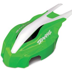 Traxxas CANOPY FRONT GREEN/WHITE ATON