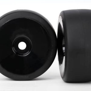 Traxxas T&W BLK DISHED/SLICK S1 TIRES