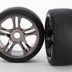 Traxxas T&W SS BLK CHRM SLICK REAR