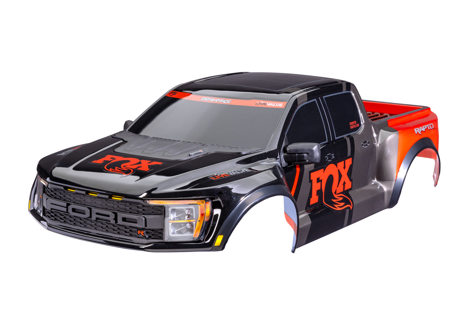 Traxxas BODY RAPTOR R FOX COMPLETE