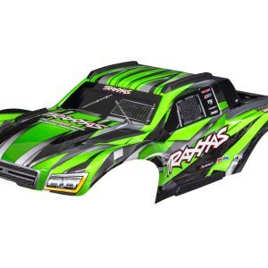 Traxxas BODY MAXX SLASH GRN W/DECALS