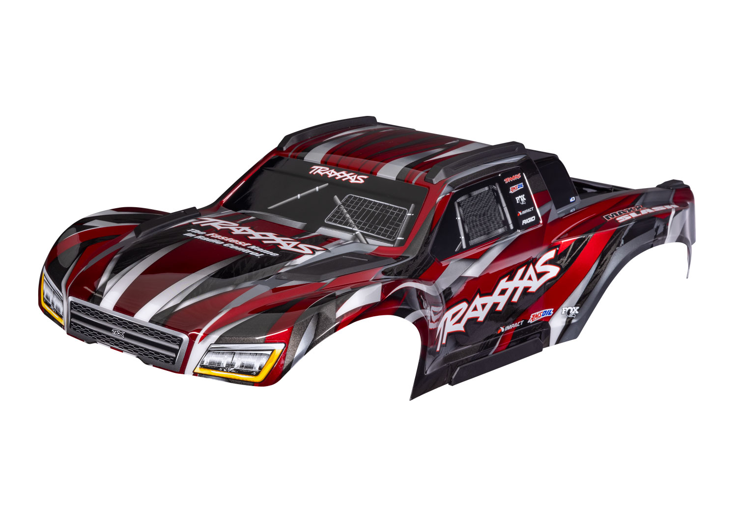 Traxxas BODY MAXX SC RED/DECALS