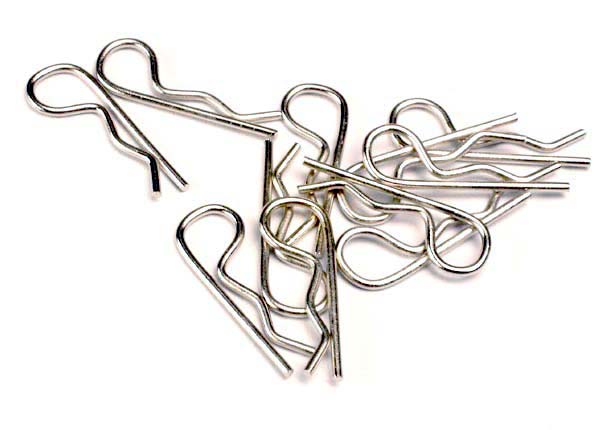 Traxxas BODY CLIPS SLVR STNDRD (12)