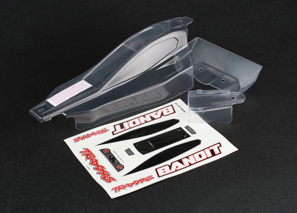 Traxxas BODY, BANDIT CLEAR DECAL SHEET