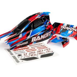 Traxxas BODY BANDIT RED/DECALS