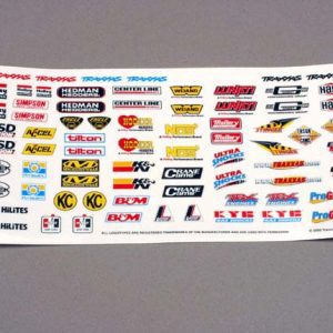 Traxxas DECALS RACE SPONSORS