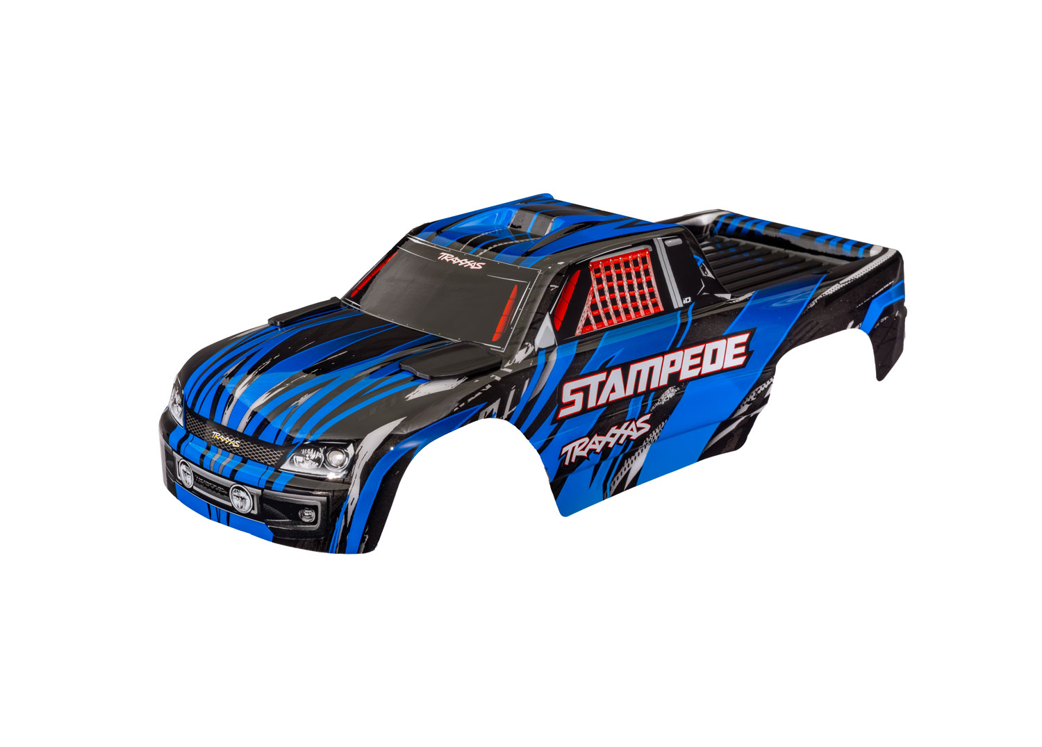 Traxxas BODY STAMPEDE BLUE CLIPLESS