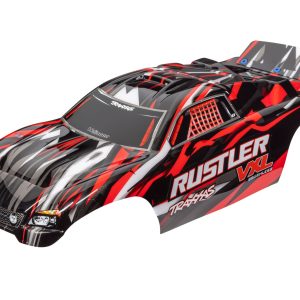 Traxxas RUSTLER VXL, BODY, R/BLK/WHT