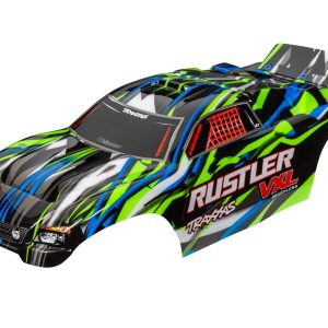 Traxxas RUSTLER VXL, BODY, GRN/BLUE