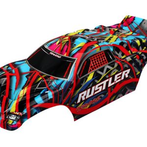 Traxxas BODY RUSTLER HWN DECALS APPLD