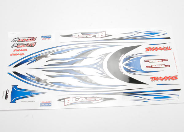 Traxxas DECAL BLAST BLUE