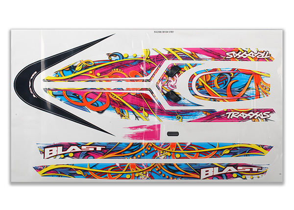 Traxxas DECAL BLAST SWIRL