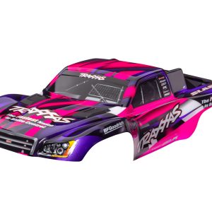 Traxxas BODY SLASH 2WD PINK/PRPL CLIPLESS