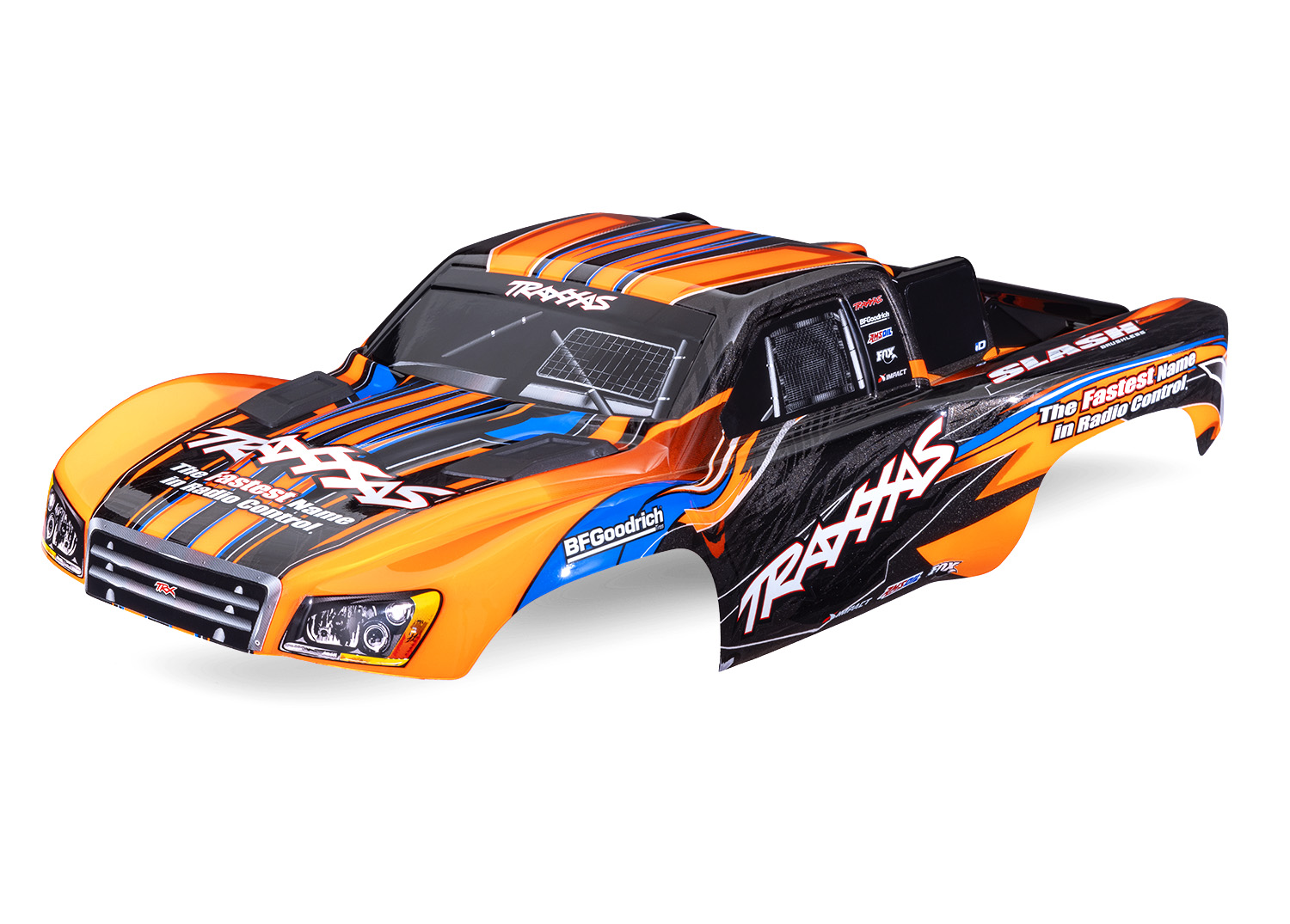 Traxxas BODY SLASH 2WD ORANGE CLIPLESS