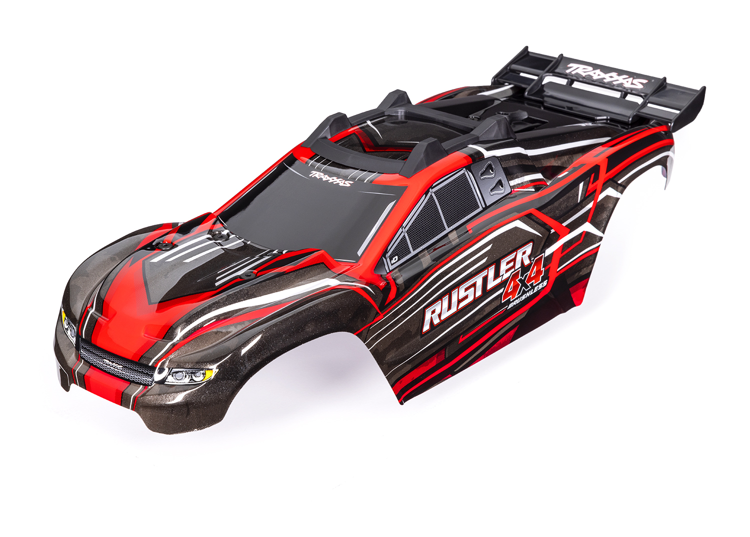 Traxxas BODY RUSTLER 4X4 RED COMPLETE