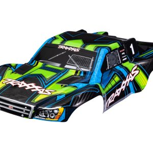 Traxxas BODY SLASH 4X4 GRN/BLUE CLIPLESS