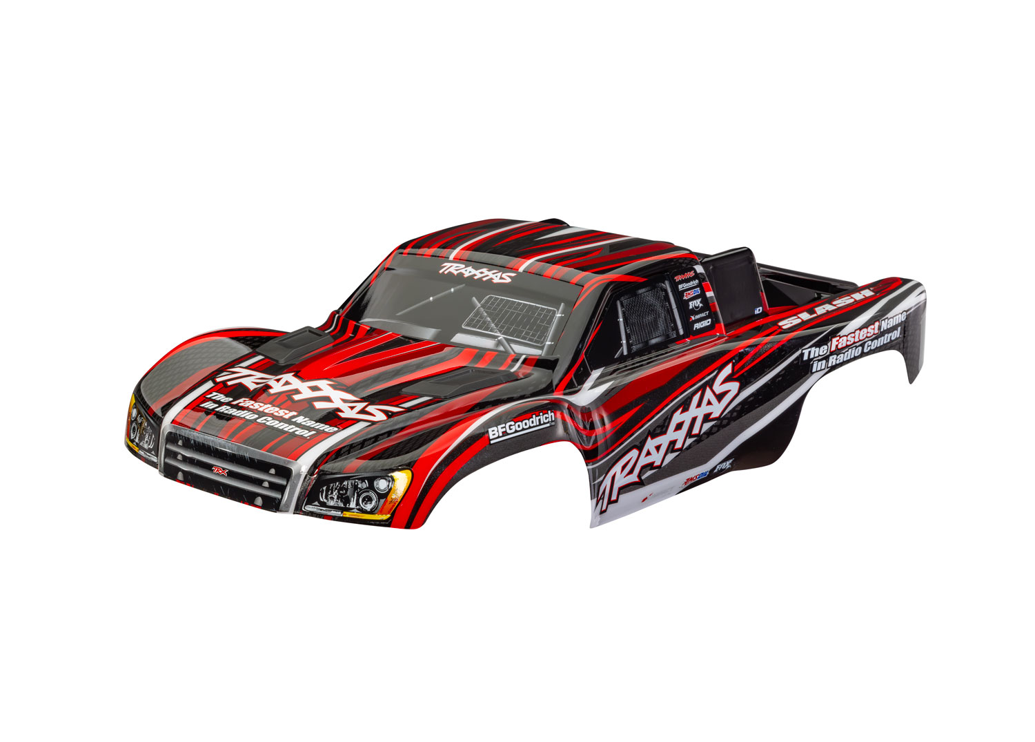 Traxxas BODY SLASH 4X4 RED CLIPLESS