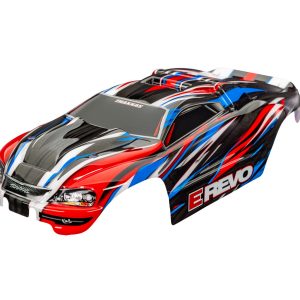 Traxxas BODY 1/16 E-REVO RED & BLUE