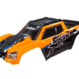 Traxxas BODY, X-MAXX, ORANGE (PAINTED, DECALS APPLIED)
