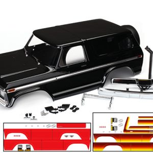 Traxxas BODY BRONCO BLK DECALS & ACCY