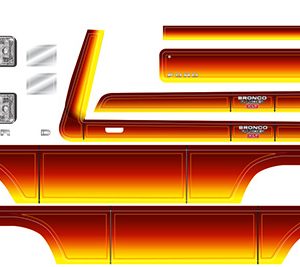 Traxxas DECAL TRX-4 BRONCO SUNSET