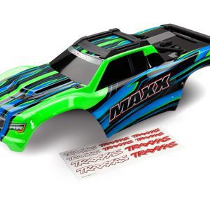 Traxxas BODY, MAXX, GREEN W/ DECAL