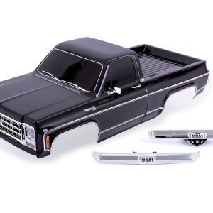 Traxxas BODY 79 K10 TRUCK COMPLETE BLACK