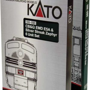 Kato Silver Streak Zephyr Train-Only Set - Standard DC