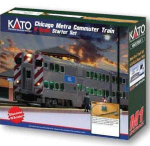 Kato Chicago Metra Commuter Train Starter Set - Standard DC