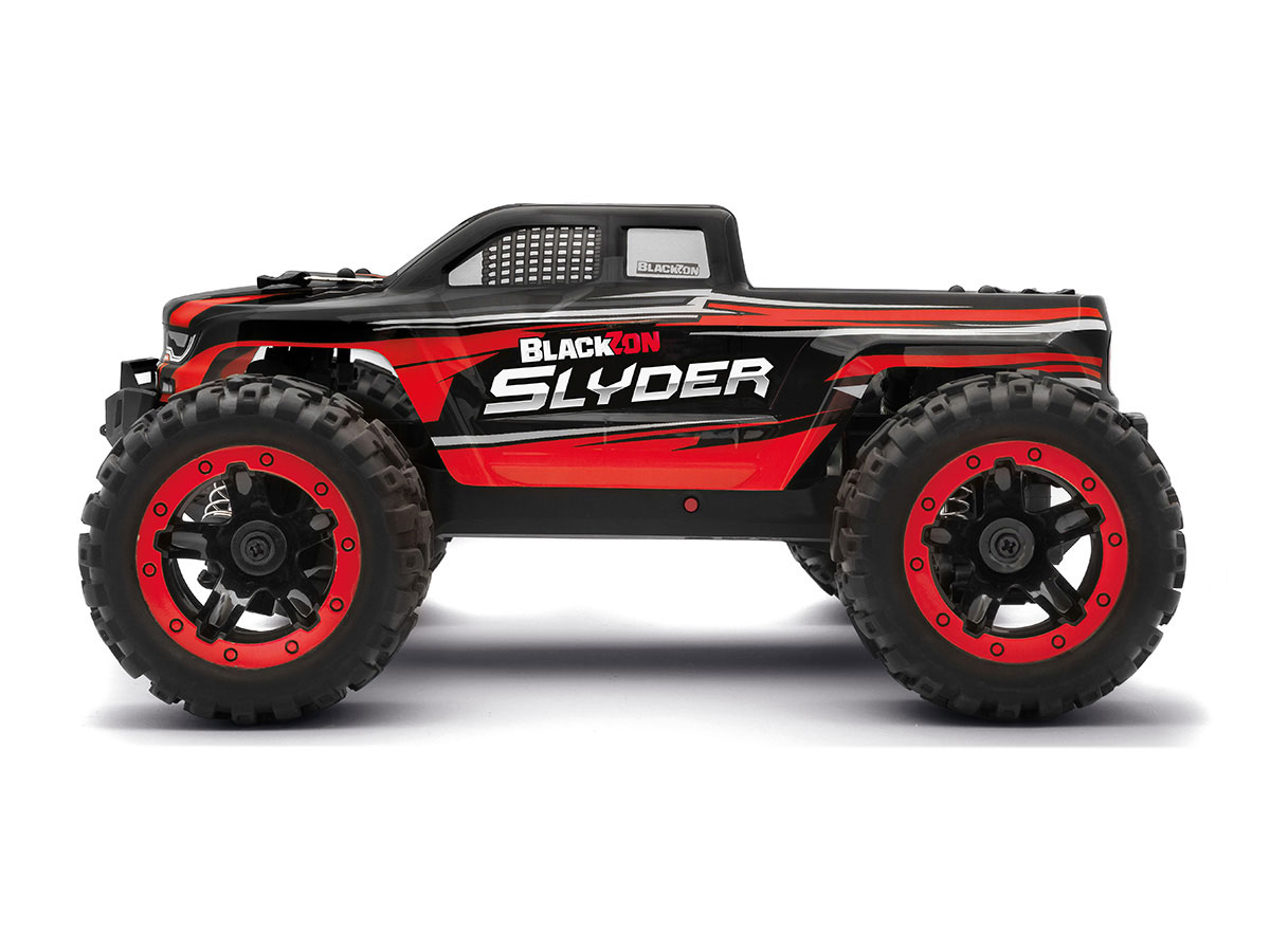 BlackZon Slyder MT 1/16 4WD Electric Monster Truck - Red - Image 2