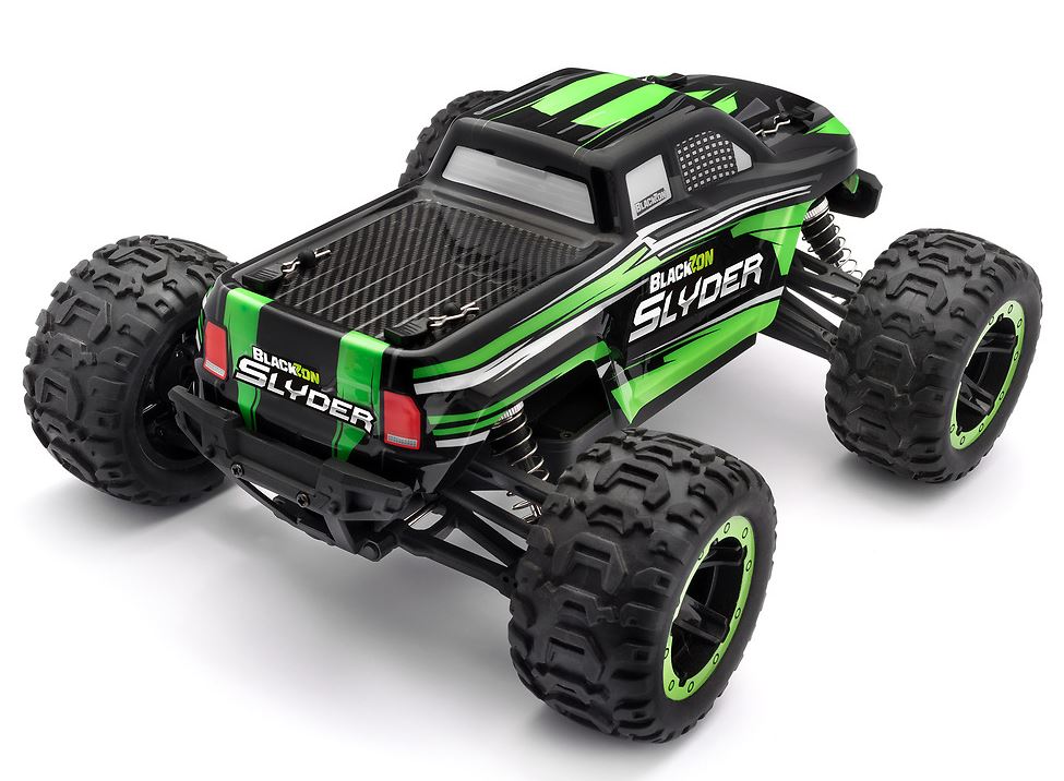 BlackZon Slyder 1/16th RTR 4WD Electric Monster Truck - RTR - Green - Image 2