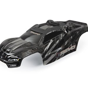 Traxxas BODY, E-REVO, BLACK/ WINDOW, G