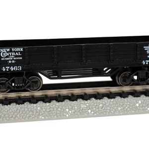 Bachmann Old-Time Wood Gondola - Ready to Run New York Central (black)