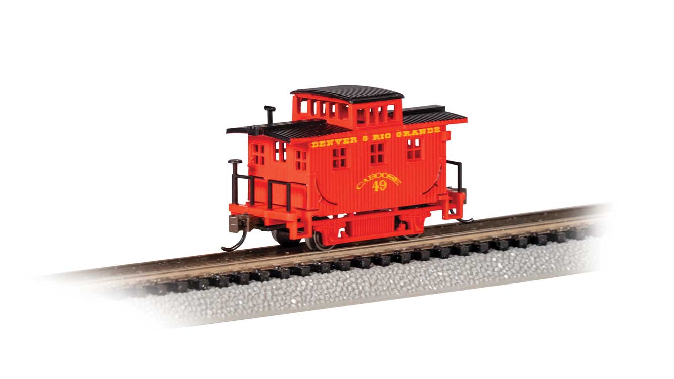 Bachmann Old-Time Wood Bobber Caboose - Ready to Run Denver & Rio Grande #49