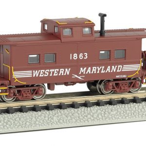 Bachmann Northeast-Style Steel Cupola Caboose - Ready to Run - Silver Series(R) Western Maryland #1863 (Speed Lettering)