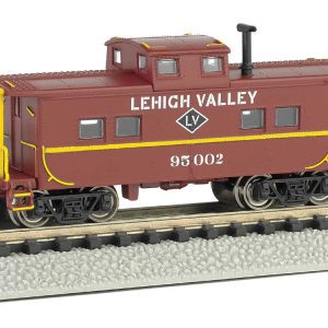 Bachmann Northeast-Style Steel Cupola Caboose - Ready to Run - Silver Series(R) Lehigh Valley #95002 (Boxcar Red, yellow, black)