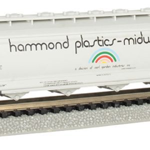 Bachmann 56' 4-Bay Center-Flow Hopper - Ready to Run - Silver Series(R) Hammond Plastics 58468