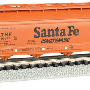 Bachmann 56' 4-Bay Center-Flow Hopper - Ready to Run - Silver Series(R) Atchison, Topeka & Santa Fe #101414 (orange)