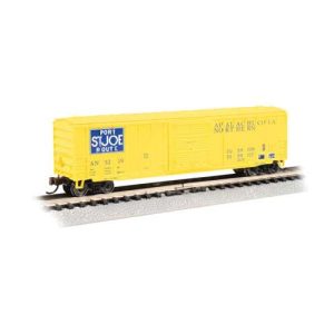 Bachmann ACF 50'6" Outside-Braced Sliding-Door Boxcar - Ready to Run - Silver Series Apalachicola Northern #5219 (yellow, blue, Port St. Joe Logo)