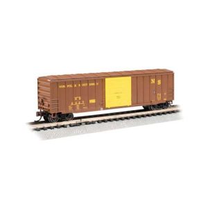 Bachmann ACF 50'6" Outside-Braced Sliding-Door Boxcar - Ready to Run - Silver Series Original Norfolk Southern #2227 (Boxcar Red, yellow)