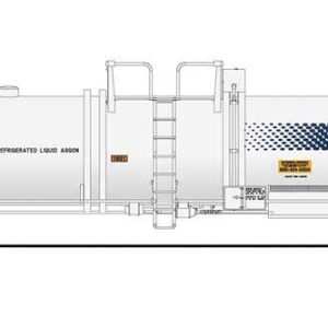 Broadway High-Capacity Cryogenic Tank Car 2-Pack - Ready to Run Linde (Type C, white, blue, green)